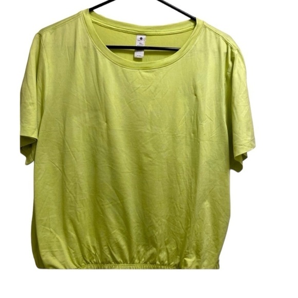 Yogalicious lime short sleeve yoga top XL - Picture 1 of 4